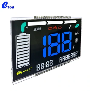 transparent digital segment VA lcd display forelectric bike