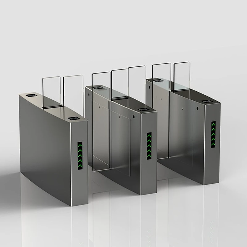 Public Security 600 mm Channel Waist Height Turnstile With Access Control System