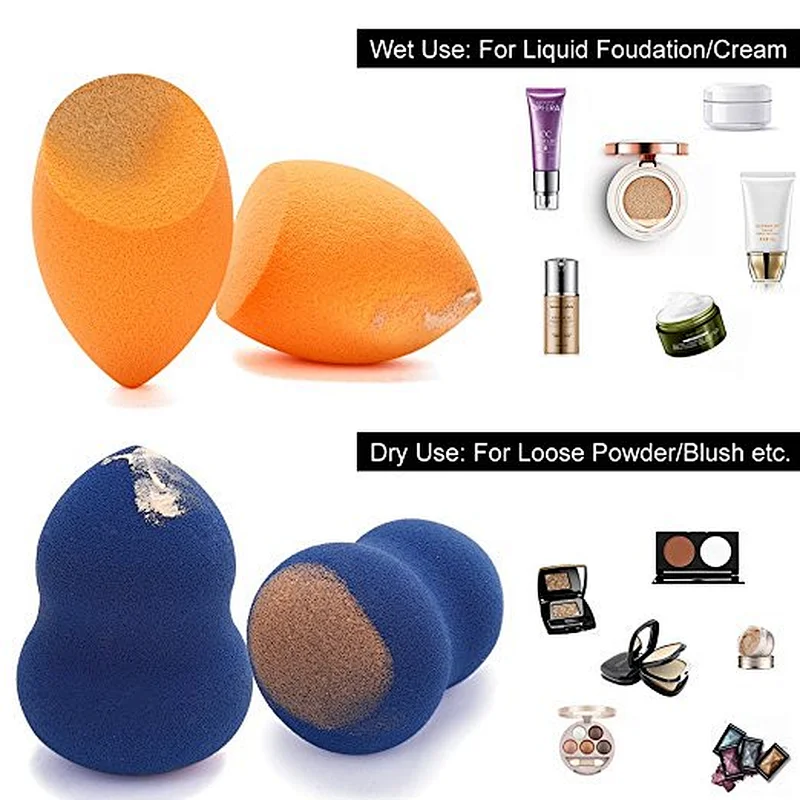 Audit factory of private label latex free makeup sponge brush set