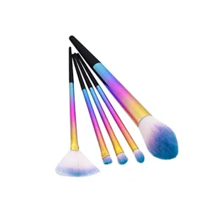 5pcs Professional Makeup Brush Sets Colorful Handle Makeup Brushes Powder Eyeshadow