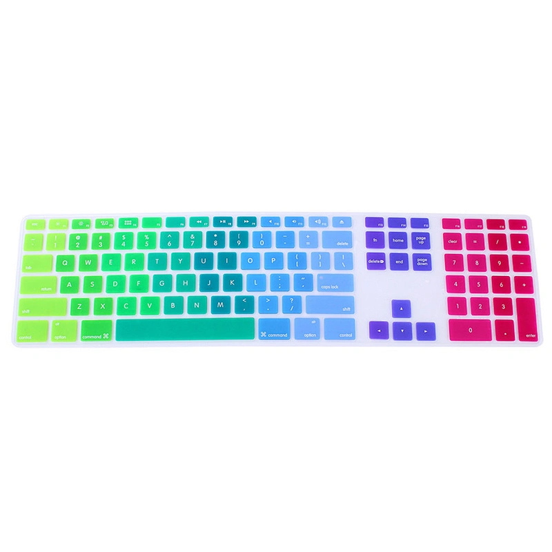 Rainbow and Gradient colored laptop keypad cover keyboard skin for keyboard for imac G6 PC Keyboard Numeric Keypad Wired USB