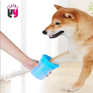 Dog Foot Paw Cleaner Portable Pet Foot Paw Washer Cup Soft Paw Cleaning Brush Cup for Medium Dogs