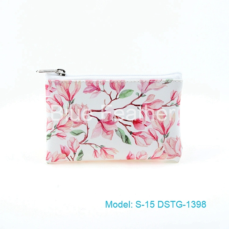 Color Pattern Printing Of Flowers Birds Pocket Cash Bag