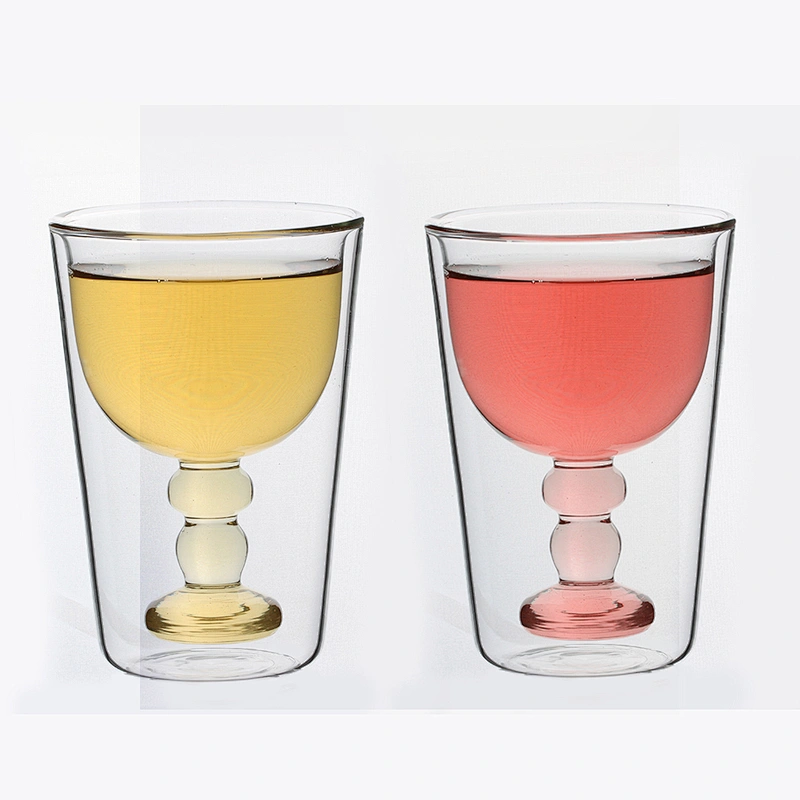 300 ml double wall tea glass mug & glass coffee cup resistance hot and cold for bar and restaurant