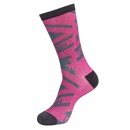 Daily Logo Custom 3D Digital Print Fashion Dress Bamboo Yarn Soft High Socks