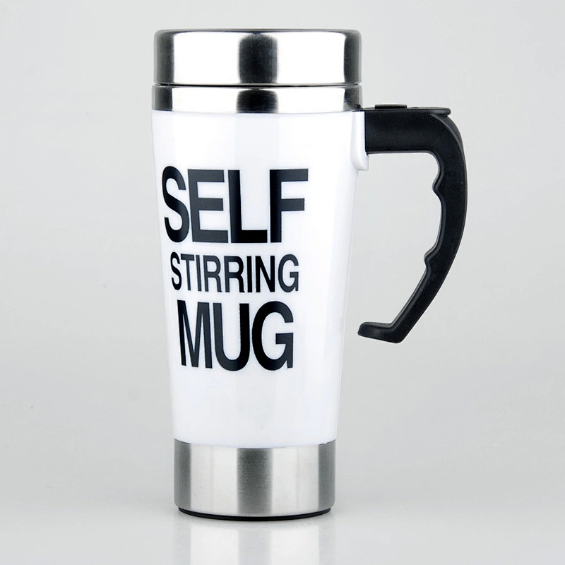 Guangzhou manufactory best selling products coffee auto- mixing self stirring mug with handle for home or office use
