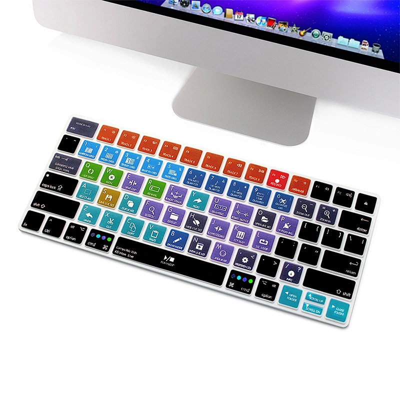 China Suppliers Waterproof silicone keyboard Hotkeys Shortcuts Keyboard Cover  Protector For magic keyboard MLA22LLB/A