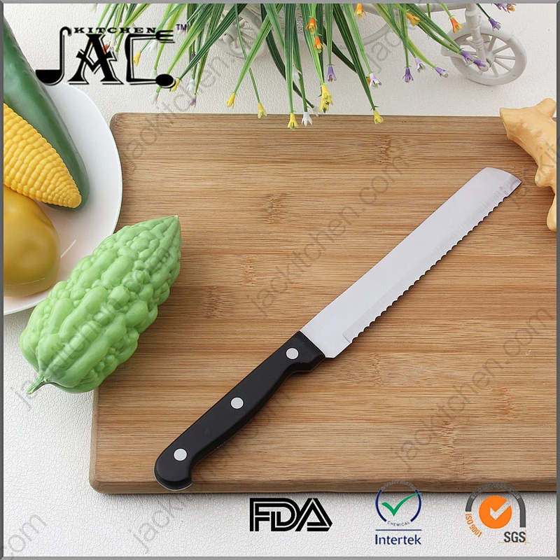 Hot Selling POM Handle Stainless Steel 8 Inch Bread Knife
