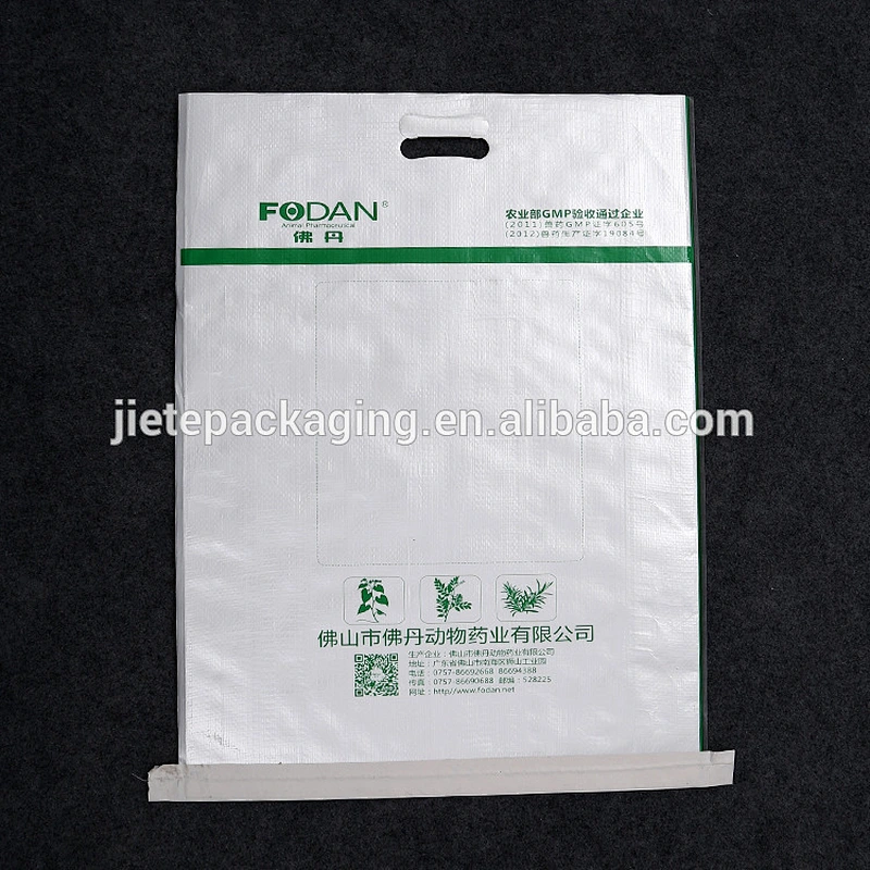 new design color printing with BOPP film PP woven bag for flour,15kg white bread flour bag