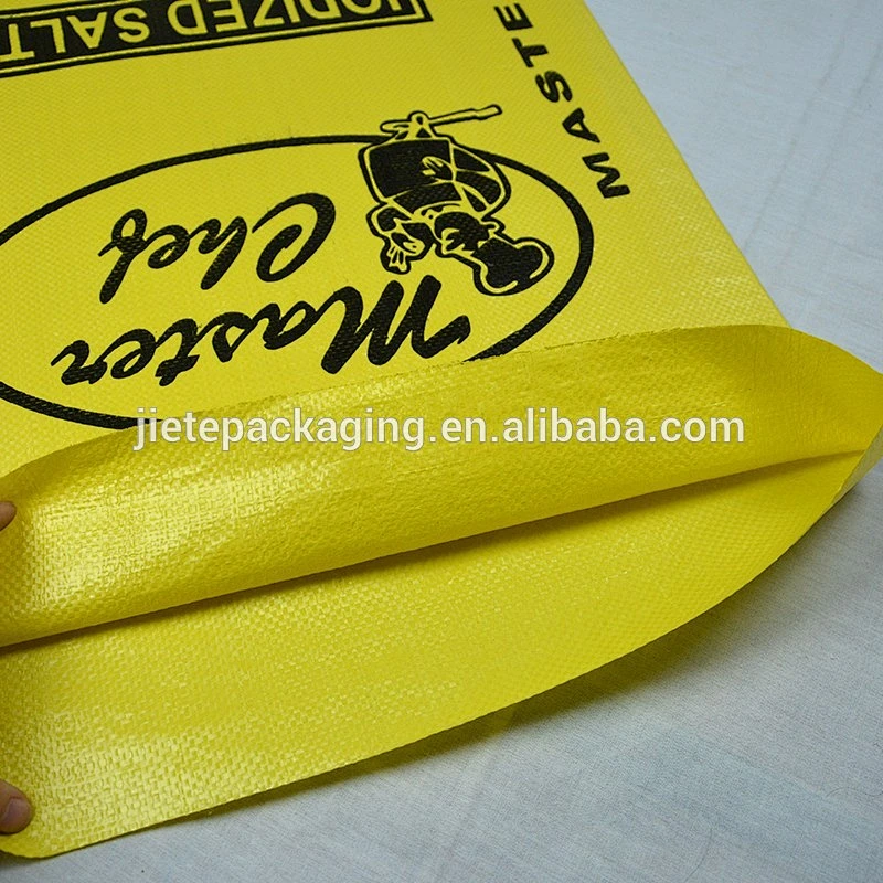 Guaranteed quality eco plastic pp woven bags for packing sea food, salt, sugar 25kg 50kg