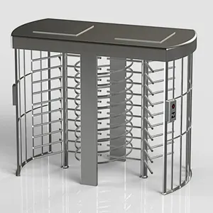 Hotel Access Control Double Lane Full Height Turnstile With IC ID Card Reader