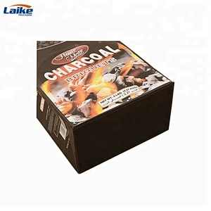 Brown kraft paper packaging charcoal bag 3kg 4kg 5kg charcoal briquet packing bag
