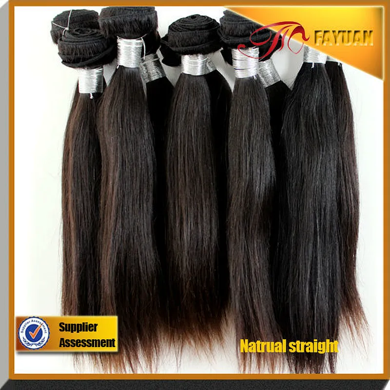 Hair extensions 100% real virgin hair cut from girls brazilian straight hair