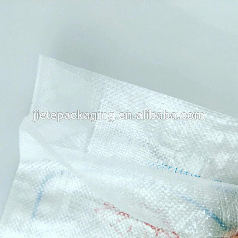 Customized new material transparent plastic bopp laminated sugar packing bag 5kg for flour,feed,rice, grain,bean,wheat,corn