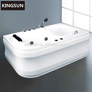 Modern bathroom acrylic whirlpool soaking tub portable mini indoor 1 person hot tub