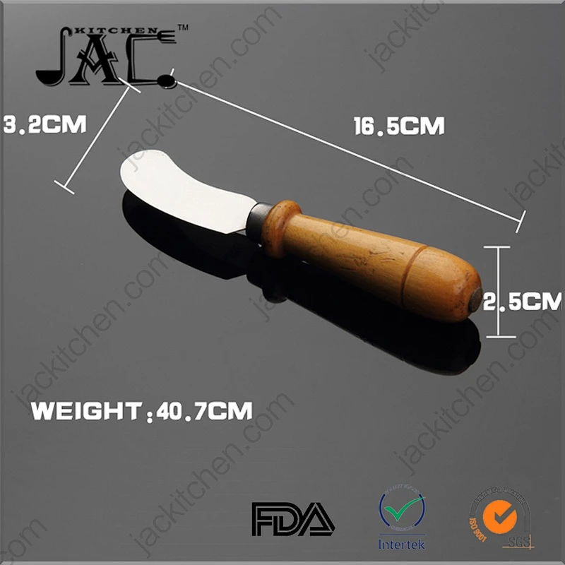 High Quality Wood Handle Stainless Steel Cheese Knife