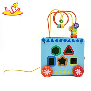 2019 New arrival multi-function educational wooden infant activity cube for sale W12D169