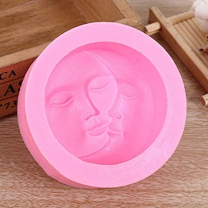 Creative Moon Sun Soap Mold Handmade Silicone mold Chocolate Cake mould