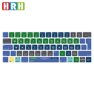 High Quality Multifunction Colorful TPU Keyboard Protector For Macbook Pro 15 Touch Bar For Ado be Keyboard Cover