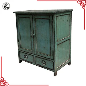 chinese antique lacquered side cabinet furniture