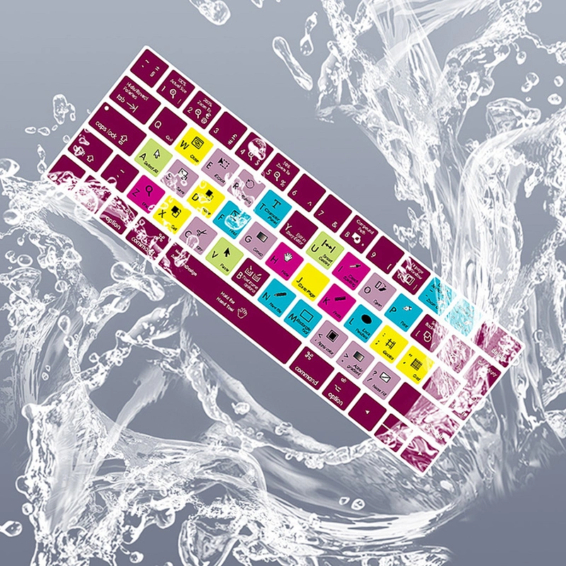 Chinese Wholesaler Waterproof Ado be InDesign TPU Keyboard Covers for macbook air keyboard Shortcuts Skin Touch Bar