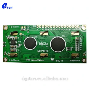 3.3 V blue character 2x16 lcd display module
