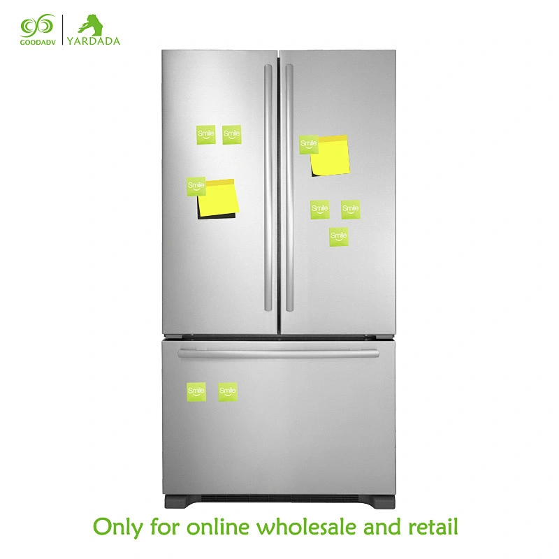 Square Metal Fridge stickers, smiling characters, patterns, personality magnets, high quality eco friendly in stock