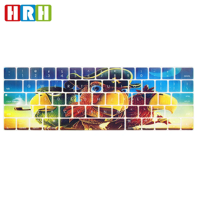 Animal custom silicone keyboard cover Protector laptop skin For Mac book touch bar a1706 us keyboard