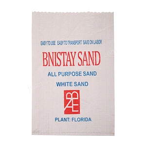 Customized strong white plastic pouch pp woven sand bag sack for flood,construction use