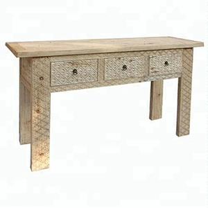wood coffee table antique style wooden cabinet antique reproduction furniture wholesale with three drawers