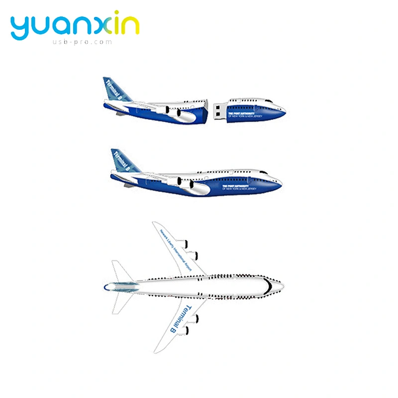 Custom Airplane Usb Stick High Speed Usb Flash Soft Pvc Memory Stick