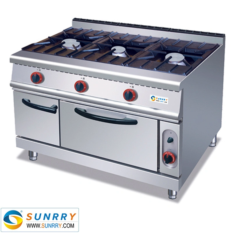 Hot sale ceramic infrared propane gas 3 burner with cabinet factory