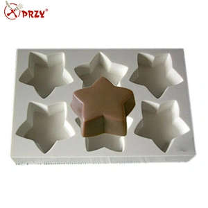 S4291 Star shape soap tray mold silicone molds for soap making handmade soap loaf mold