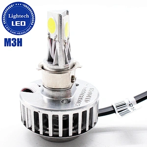 Lightech Wholesale M3H motorcycle Headlight 3 faces 360 30W Super Bright High Low Headlights for motorcycles
