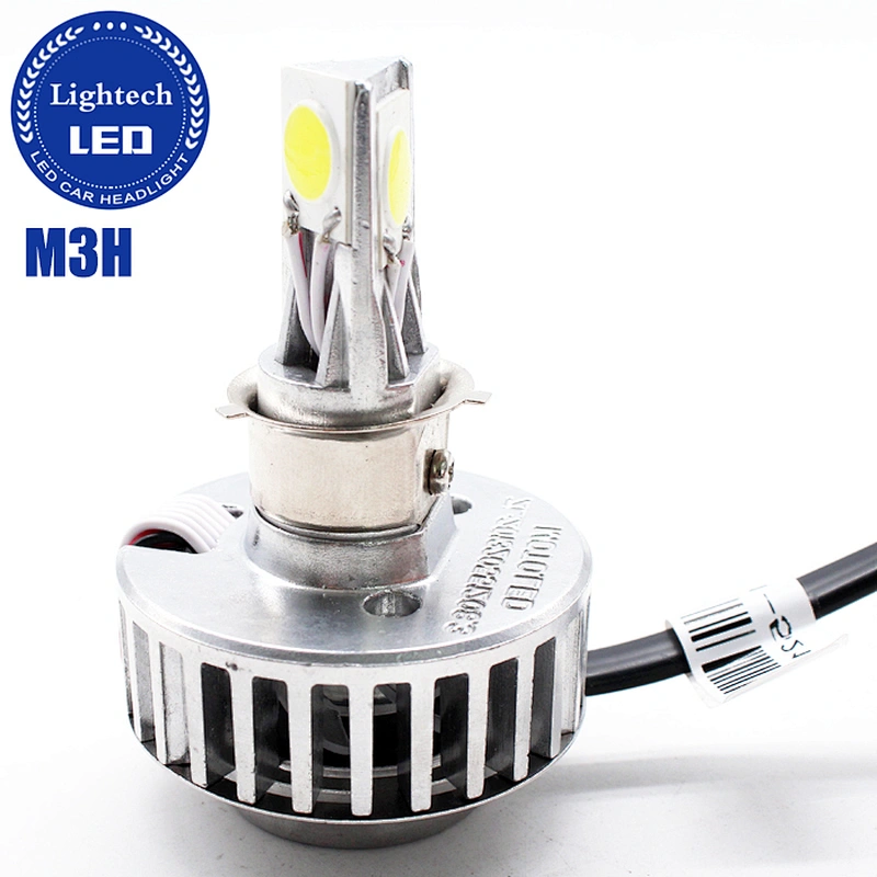 Lightech Wholesale M3H motorcycle Headlight 3 faces 360 30W Super Bright High Low Headlights for motorcycles