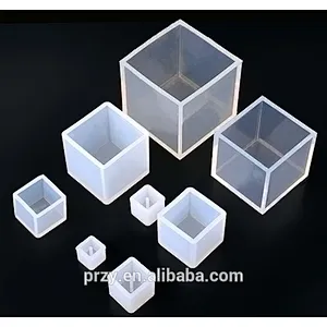 Crystal Epoxy Square Rectangular Full Transparent Ultra Mirror Ornaments Aroma Liquid Silicone Mould