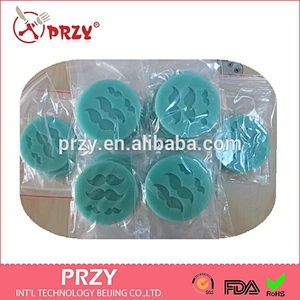2015 newest beard shaped fondant silicone mold/silicone fondant mold fondant silicone cake mold