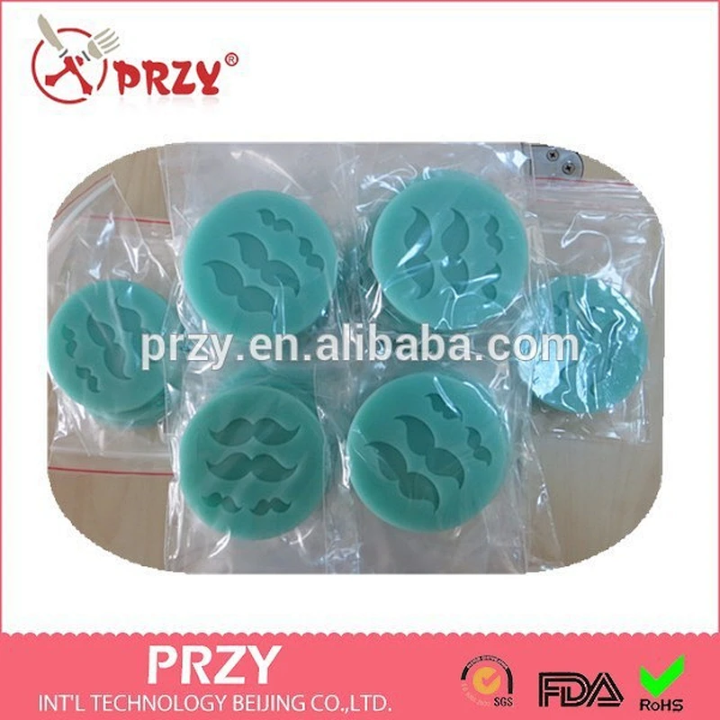 2015 newest beard shaped fondant silicone mold/silicone fondant mold fondant silicone cake mold
