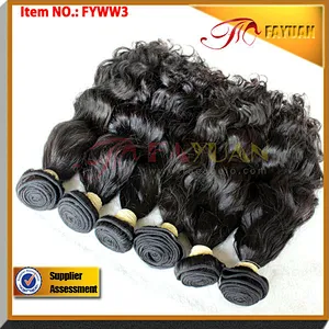 no shedding full cuticle 4a brazilin natural deep wave hair weave