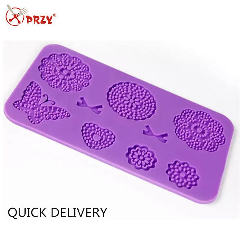 rectangle shape silicone fondant mold for cake decoration