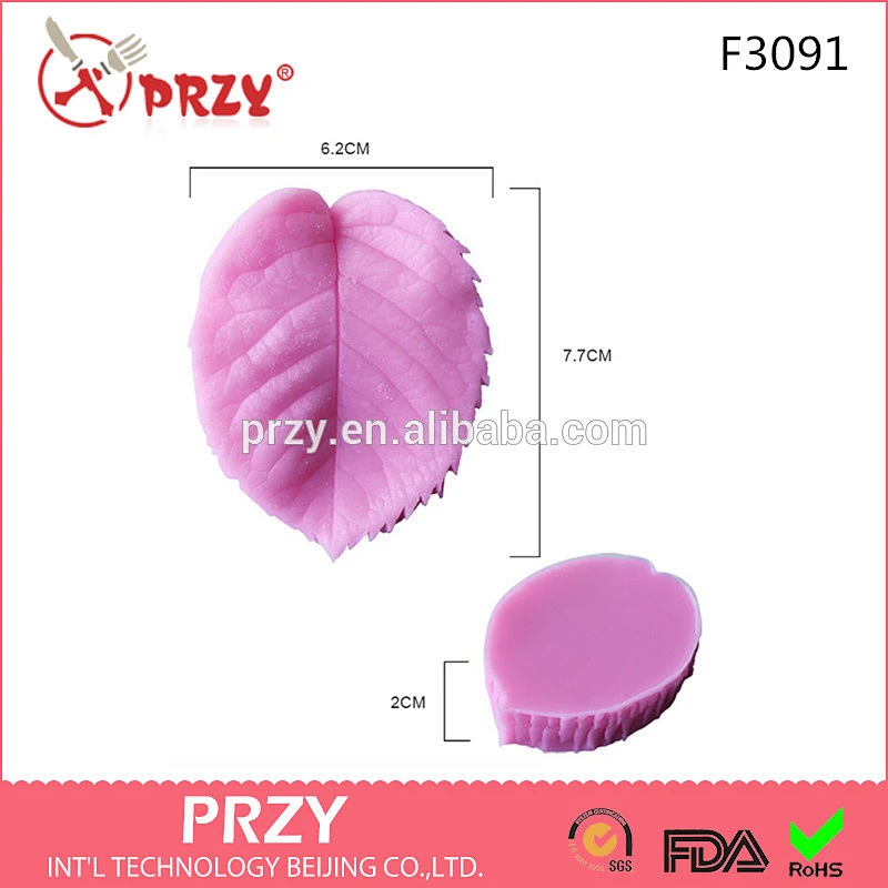 F3091 PRZY Leaf liquid silicone chocolate mold-toxic mold and environmental protection