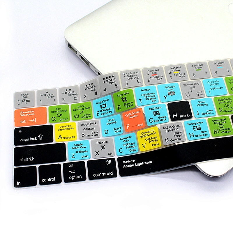 Lightroom Hot key Keypad Cover Ultra- thin key silicone key cover Skins For macbook pro skin Keyboard Protector