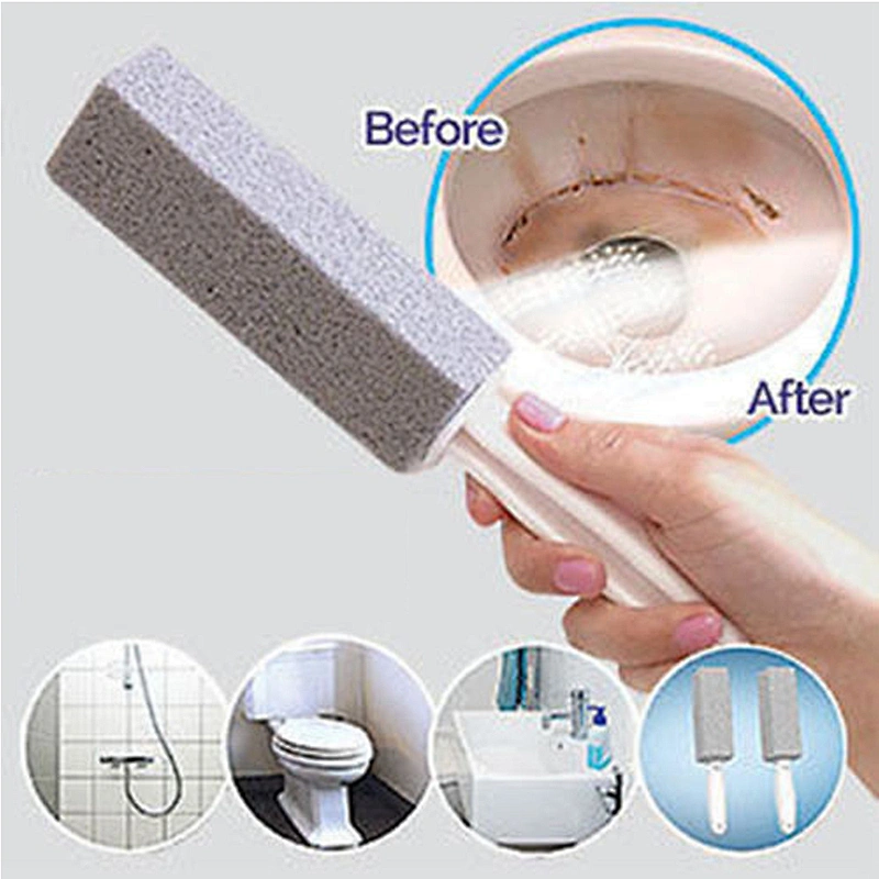 Magic Pumice Natural Stone Toilet Scrubber Heavy Duty Cleaning Stain Remover 1 or 2pcs