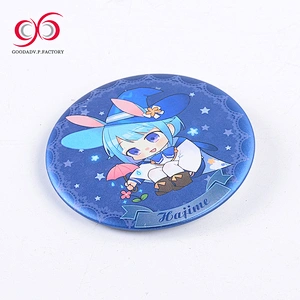 GOODADV custom button pin back metal badge tin custom printed button badges