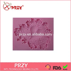 F676 Silicone Cake Mold/Fondant and Gum Paste Silicone Resin Clay Molds Baking