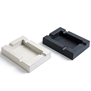 Rectangular cement Ashtray silicone molds cigar concrete ashtray personality decorations Mold