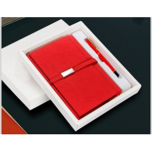 Free Design High-End Door Gift  With High Quality Pen Notebook Set For Bank Promotion And Office