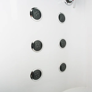 China supplier hot sale two sliding glass door square style steam bath shower cabin