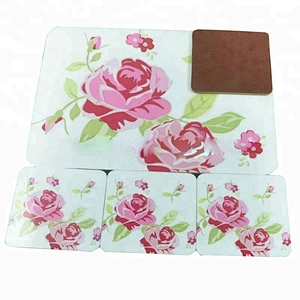 Souvenir gifts mdf cork mat / cork mat / heat protection table mat