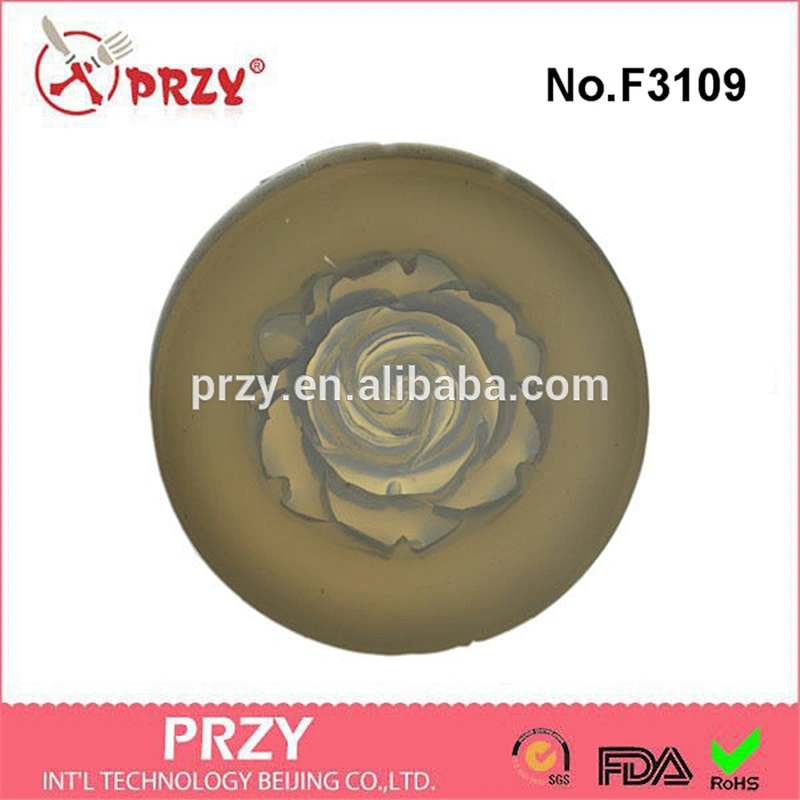 F3109 PRZY Flower Flexible Mold Mould For Resin Polymer Clay Chocolate Food fondant Mold